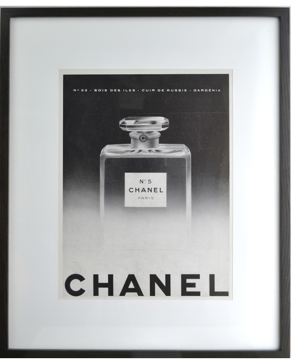 アートポスター】CHANEL（シャネル）パフュームNo.5のモノトーン