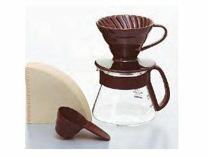 【販売終了】【hario/ハリオ】カラードリッパー＆ポット　ショコラブラウン VDS-3012CBR