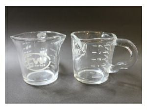 【ラトルウェア】RW 3oz ロゴ入り取手、2注ぎ口付きグラス 27610 1個