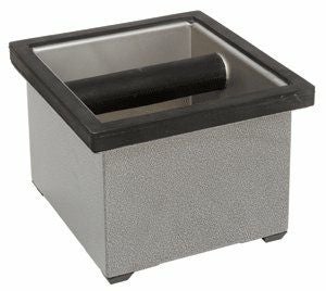 ★未使用品★ ノックボックス　メタルホルダー付 スクエア ノックボックスセット メタルホルダー 25631 | コーヒー用品