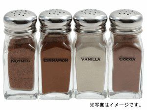 【販売終了】【エスプレッソサプライ】ラベル付きシェイカー 4個セット 05100