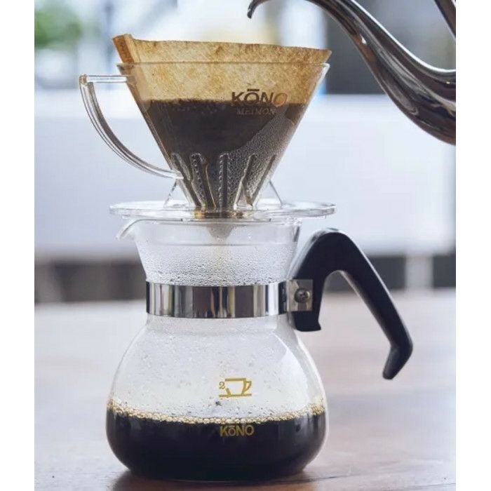 【kono/コーノ】名門2人用ドリッパーセット クリア（フタ付） MDN-20