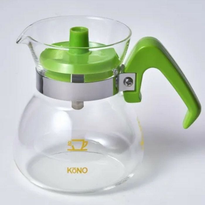 【kono/コーノ】グラスポット2人用 ライトグリーン（フタ付） MD-22LG