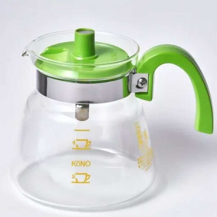 【kono/コーノ】グラスポット4人用 ライトグリーン（フタ付） MD-42LG