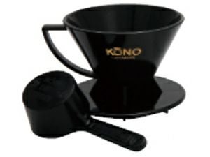 【販売終了】【kono/コーノ】名門フィルター 2人用 ブラック（計量カップ付き） MD-21BK
