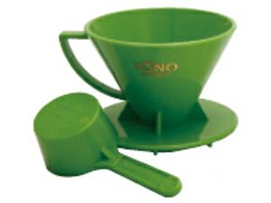 【販売終了】【kono/コーノ】名門フィルター 2人用 ライトグリーン（計量カップ付き） MD-21LG