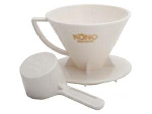 【販売終了】【kono/コーノ】名門フィルター 2人用 ホワイト（計量カップ付き） MD-21WH