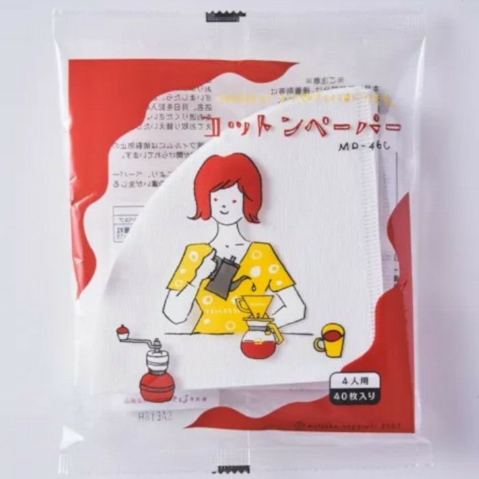【kono/コーノ】コットンペーパー 4人用 40枚入 MD-46C