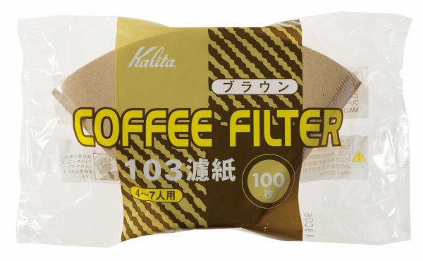 【kalita/カリタ】NK103濾紙ブラウン100枚入 15083