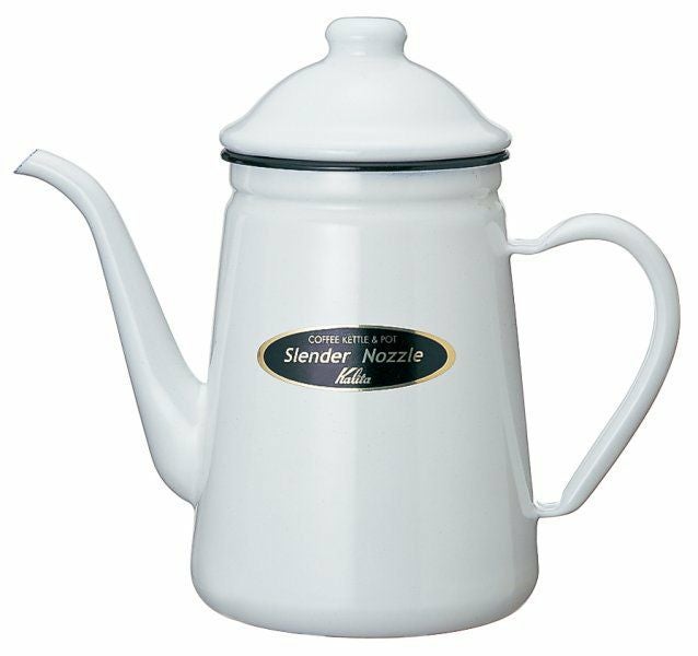 【販売終了】【kalita/カリタ】細口ホーローポット1L ホワイト 52115