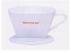 【bonmac/ボンマック】陶器製コーヒードリッパー 2～4杯用 扇型 白 CD-2W 813005