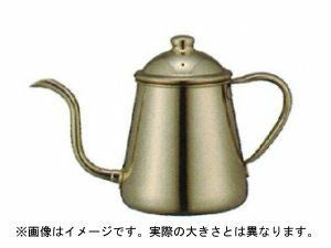 【販売終了】【takahiro/タカヒロ】細口ステンレス ドリップポット 0.9L 金メッキ 874529