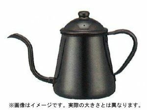 【販売終了】【takahiro/タカヒロ】細口ステンレス ドリップポット 0.9L 黒発色 874535