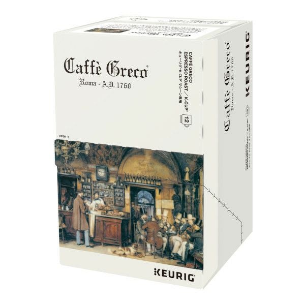 【キューリグ カプセル】カフェグレコ エスプレッソロースト（Kカップ）8g×12個入り