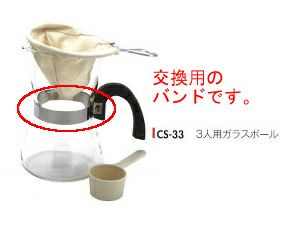 【コーノ】3、5人用ガラスボール バンドのみ
