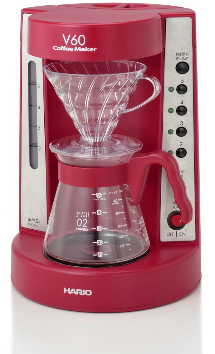 販売終了】【hario/ハリオ】V60コーヒーメーカー 珈琲王 ワインレッド