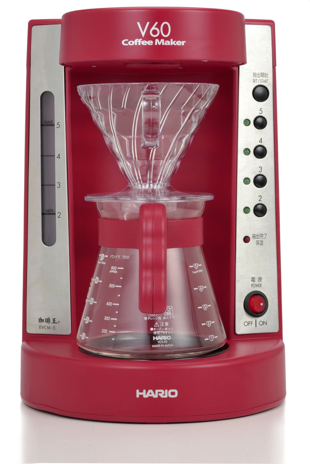 【販売終了】【hario/ハリオ】V60コーヒーメーカー 珈琲王 ワインレッド EVCM-5WR
