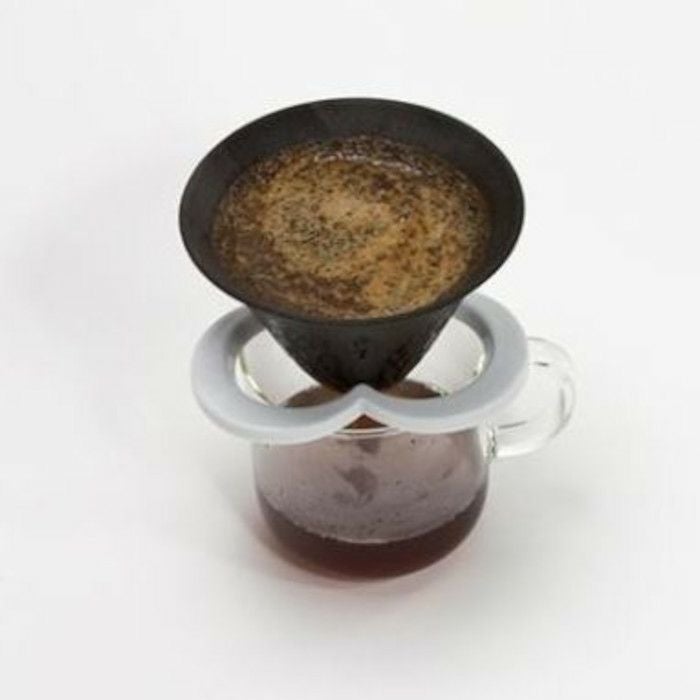 【224porcelain】セラミックコーヒーフィルター Coffe hat navy