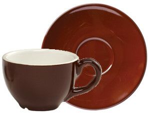 【販売終了】【クレマウェア】Cremaware カップ＆ソーサー 2oz（茶）