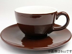【販売終了】【クレマウェア】Cremaware カップ＆ソーサー 6oz（茶）