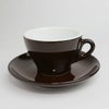 【FBCインターナショナル】国産 美濃 カプチーノ椀皿　茶