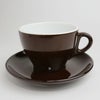 【販売終了】【FBCインターナショナル】国産 美濃 ラテ　椀皿　茶／カップ＆ソーサー