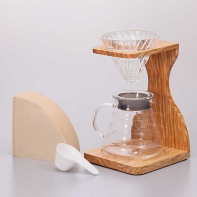 【hario/ハリオ】V60 オリーブウッドスタンドセット VSS-1206-OV