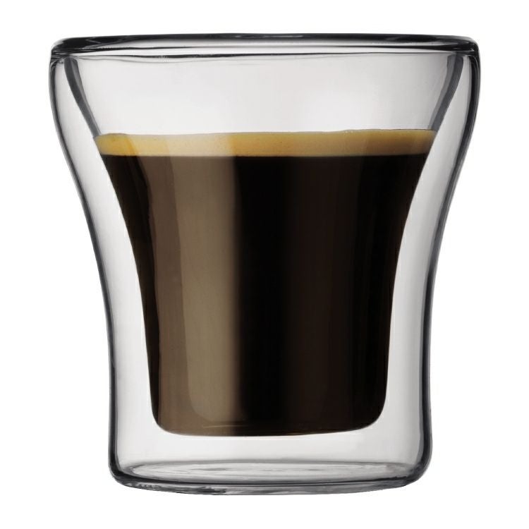 【bodum/ボダム】ASSAM ダブルウォールグラス 0.1L（2個セット） 4554-10