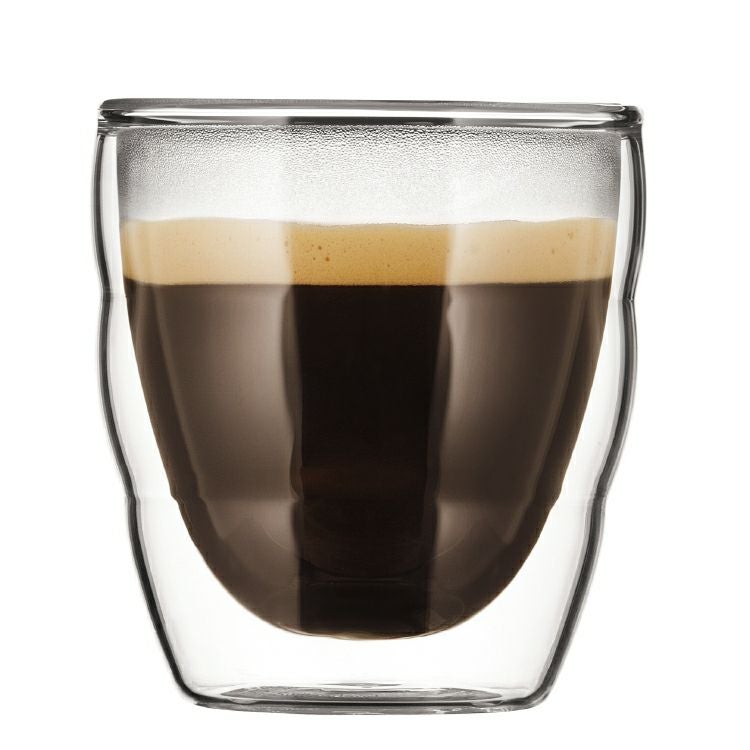 【bodum/ボダム】PLIATUS ダブルウォールグラス 0.08L（2個セット） 11477-10