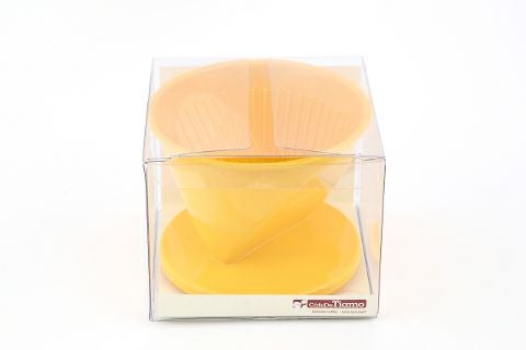 【販売終了】【Tiamo/ティアモ】台形樹脂ドリッパー イエロー 1～2人用 HG5280