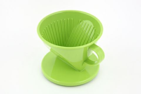 【販売終了】【Tiamo/ティアモ】台形樹脂ドリッパー グリーン 1～2人用 HG5282