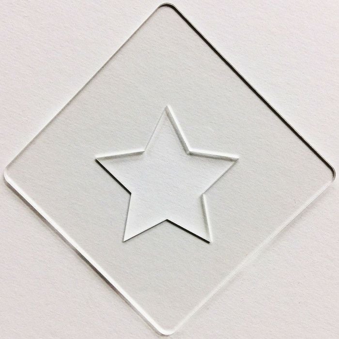 【atta】カフェアートステンシル　星　LAS-0002