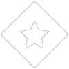 【atta】カフェアートステンシル　星　LAS-0002