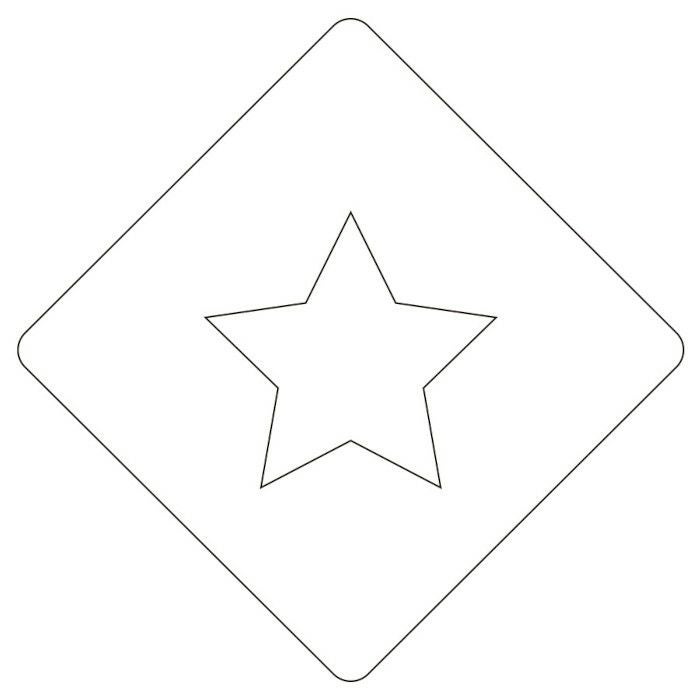 【atta】カフェアートステンシル　星　LAS-0002