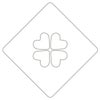【atta】カフェアートステンシル　クローバー 1　LAS-0004