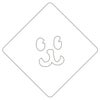 【atta】カフェアートステンシル　犬　LAS-0008