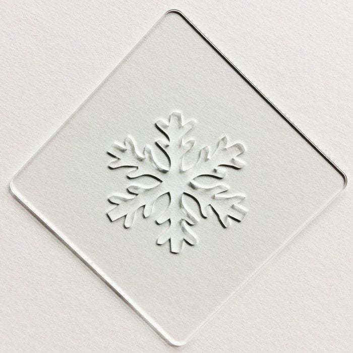 【atta】カフェアートステンシル　雪の結晶 1　LAS-0012