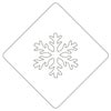 【atta】カフェアートステンシル　雪の結晶 1　LAS-0012