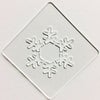 【atta】カフェアートステンシル　雪の結晶 2　LAS-0013