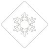 【atta】カフェアートステンシル　雪の結晶 2　LAS-0013