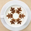 【atta】カフェアートステンシル　雪の結晶 2　LAS-0013