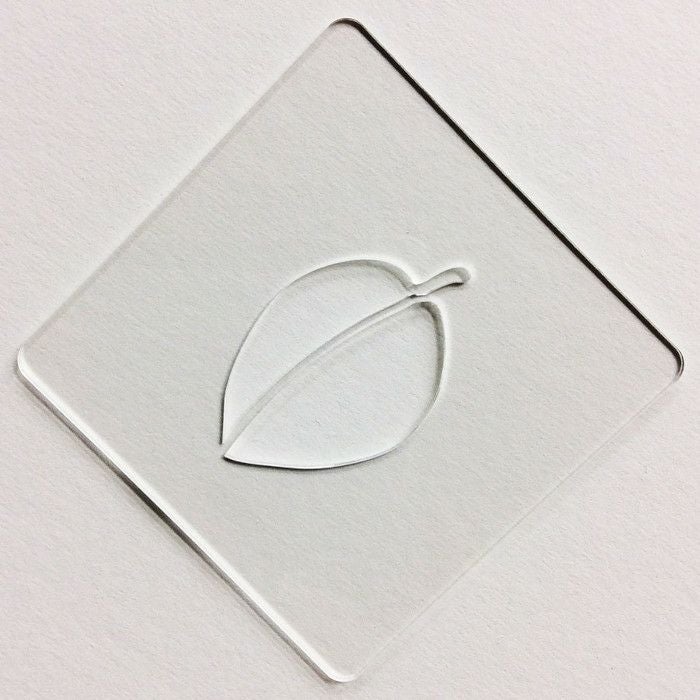 【atta】カフェアートステンシル　葉っぱ　LAS-0016