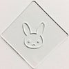 【atta】カフェアートステンシル　うさぎ　LAS-0017