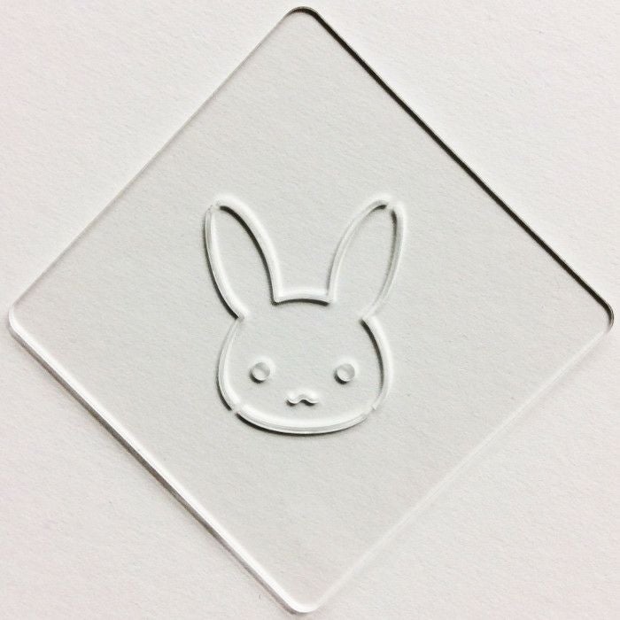 【atta】カフェアートステンシル　うさぎ　LAS-0017