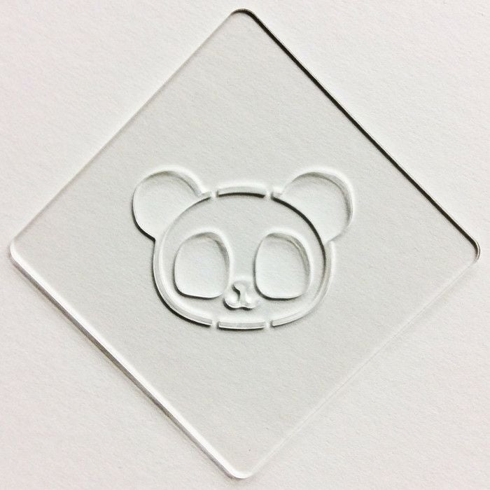 【atta】カフェアートステンシル　パンダ　LAS-0018