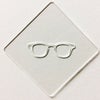 【atta】カフェアートステンシル　めがね　LAS-0020