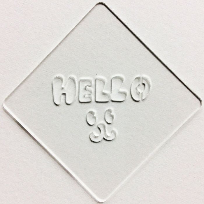 【atta】カフェアートステンシル　Hello 1　LAS-0021