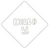 【atta】カフェアートステンシル　Hello 1　LAS-0021