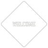 【atta】カフェアートステンシル　Welcome 2　LAS-0024
