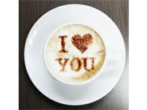 【atta】カフェアートステンシル　Cafe Late　LAS-0039